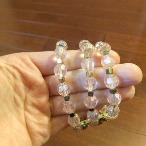 Pink and gold bracelet